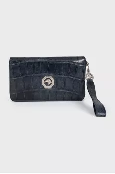 Men's crocodile leather wallet