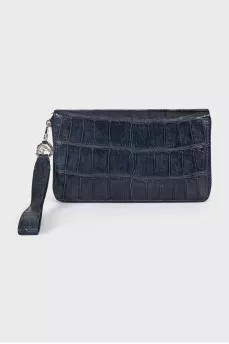 Men's crocodile leather wallet