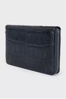 Men's crocodile leather wallet