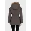Fitted jacket with detachable collar
