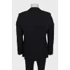 Men's black button-down jacket
