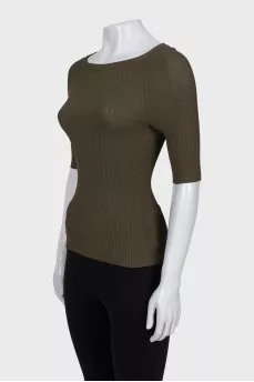 Green top with 3/4 sleeves