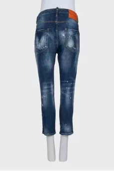 Low-rise boyfriend fit jeans