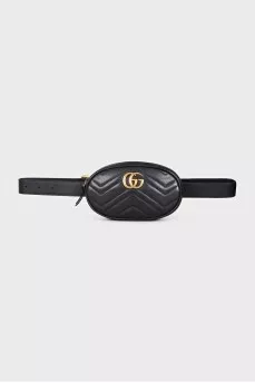 Поясна шкіряна сумка GG Marmont