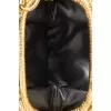 Золотистий шкіряний клатч Pouch