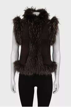 Rabbit fur vest