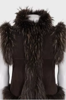 Rabbit fur vest