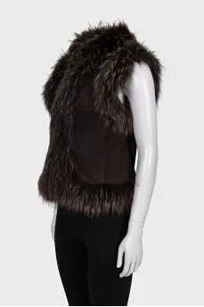 Rabbit fur vest