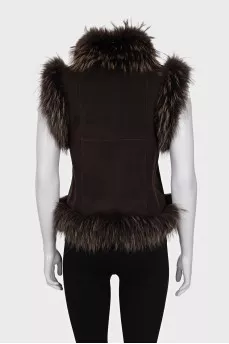 Rabbit fur vest