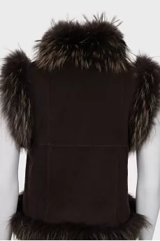 Rabbit fur vest