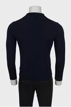 Men's wool polo shirt