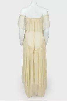 Off Shoulder Tiered Dress