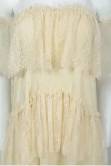 Off Shoulder Tiered Dress