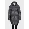 Gray coat with a jacket