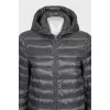 Gray coat with a jacket