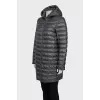 Gray coat with a jacket