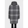 Gray coat with a jacket