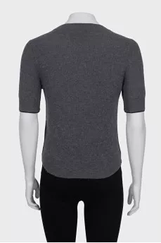Slim-fit grey t-shirt