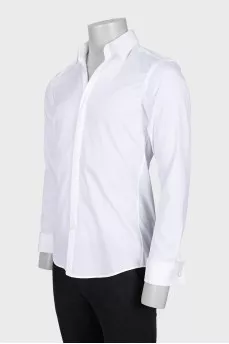 Men's white slim fit shirt