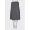 A-line midi skirt