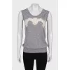 Cashmere and silk lace top
