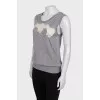 Cashmere and silk lace top