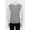 Cashmere and silk lace top