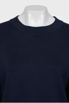 Wool suit with yellow insert