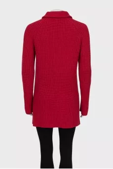 Double-breasted cashmere cardigan