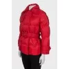 Red fitted down jacket