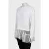 Jumper decorated with a transparent frill