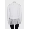 Jumper decorated with a transparent frill