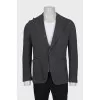 Men's gray jacket with patch pockets
