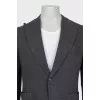 Men's gray jacket with patch pockets