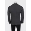 Men's gray jacket with patch pockets