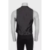 Men's wool plaid vest