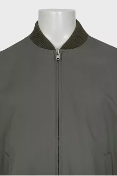 Men's khaki bomber jacket