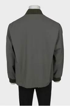Men's khaki bomber jacket