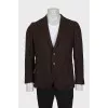 Men's cashmere jacket with a small print