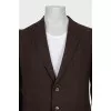 Men's cashmere jacket with a small print