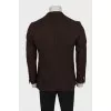 Men's cashmere jacket with a small print