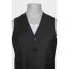 Men's green vest