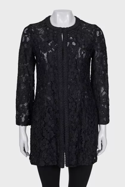 Black lace cardigan