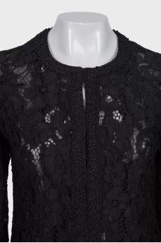Black lace cardigan