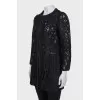 Black lace cardigan