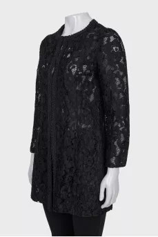 Black lace cardigan