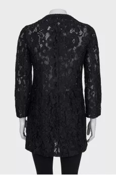 Black lace cardigan