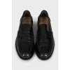 Men's black loafers