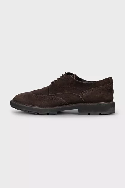 Men's suede brogues