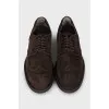 Men's suede brogues